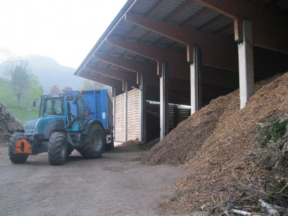 Hackschnitzel in Reutte